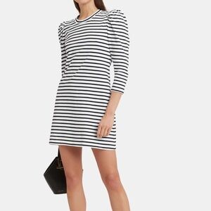 A.L.C. Kidman Black White Striped Cotton Dress Size S